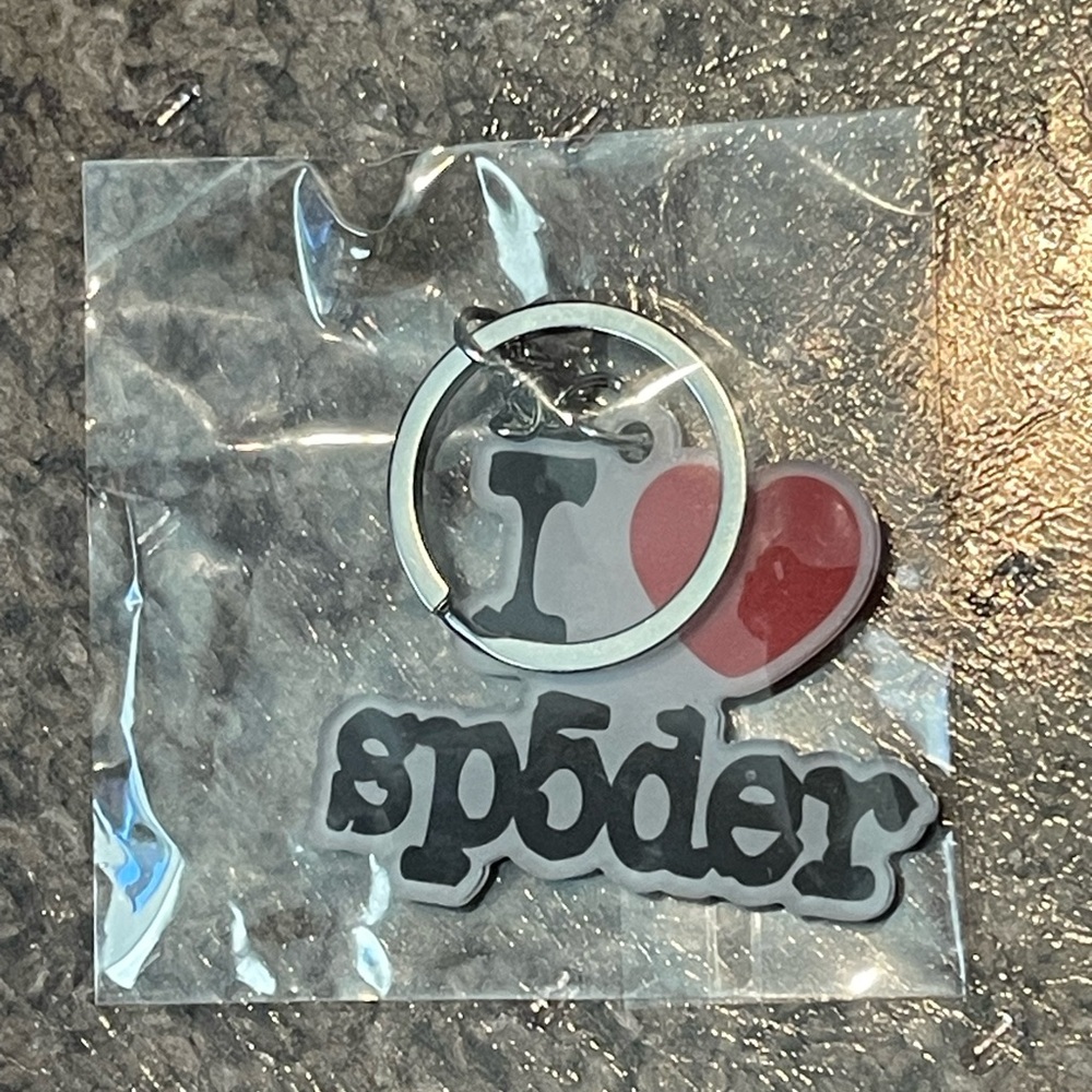 Sp5der Red and Black Keychain Accessory